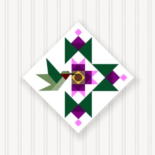 BARN QUILT Block Outdoor Square BQ105-01 | 6 SIZES | Outside Pattern | Wall Decor | Yard Art | Barn Quilt Sign | Farm Quilt Design (11.5" x 11.5" 1 sided) by SignStuffInc