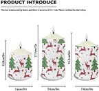 Cozeyat Christmas Decoration Flameless Electric Candles with Remote Battery Operated Christmas Tree Elk Design Waterproof Flameless Candles, Flameless Bullet Floating Candles 3 Pieces - Image 6