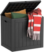 EasyUp 33 Gal Waterproof Outdoor Storage Box UV Resistant Deck Box by EASYUP