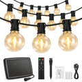 55Ft Solar String Lights Outdoor , IP65 Waterproof,LDE Edison Bulb Remote by AVAMERY