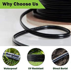 16/2 Low Voltage Landscape Wire 100Feet, 16 Gauge Wire 2 Conductor, for Low Voltage, Outdoor Direct Burial Electrical Wire - Image 5