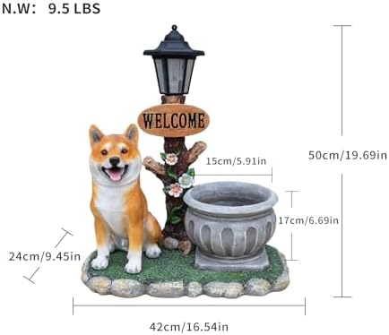 Shiba Inu Statue Garden Planter Pot - Image 2