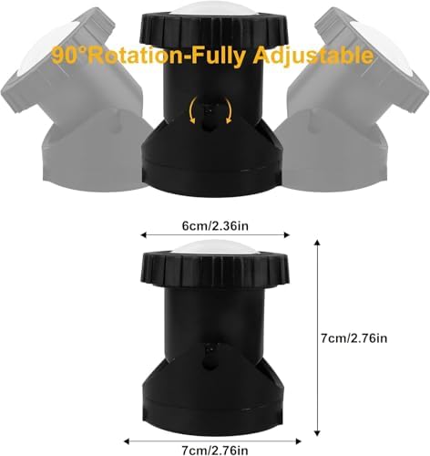 Colored Pond Lights with Timer, RGB Weighted Fountain Light IP68 Waterproof, Dimmable Outdoor Landscape Lights Fish Tank Pond Fountain Garden, 3 Lights - Image 4