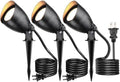 LITFIT 3Pack Outdoor Spotlight,5.5W Warm White Plug in Landscape Light 120V by LITFIT