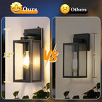 BesLowe Upgraded Dusk to Dawn Outdoor Wall Lights, Bronze, 2-Pack - Image 2