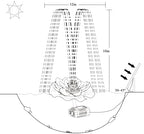 Solar Fountain Pump with 4400mA Battery Backup,Pond Pumps,Solar Bird Bath, Lily Pads for Ponds,8.5W Solar Panel,Pond Plants，Water Garden (White) - Image 6