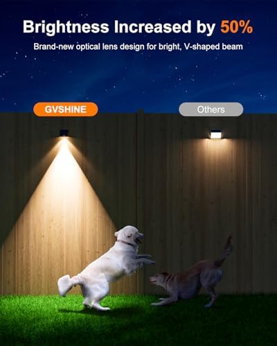 12 Pcs Decorative Sun Powered Fence Lights Outdoor Waterproof White - Image 2