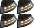 4 Pcs Waterproof Solar Step Lights, Led Deck Lighting For Outdoor, Landscape Lights, Patio Fence Decorative, 3.1 X 1.2 In by Unknown