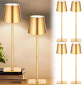 Retisee 6 Pack Cordless Table Lamp Portable Rechargeable Lamps, Gold by Retisee