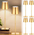 Retisee 6 Pack Cordless Table Lamp Portable Rechargeable Lamps, Gold by Retisee