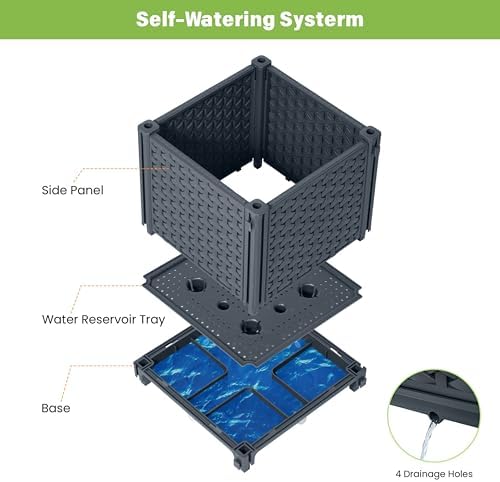 Tomato Planter Box with Trellis 56.7", Tomato Garden Bed with Planters Cage - Image 3