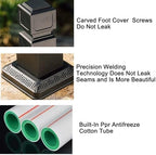 Stainless Steel Wall Fountain for Garden and Patio Outdoor Water Tap with Hook Stylish Water Column for Backyard Decor and Irrigation - Image 6