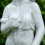 Outdoor Nymph Statues, 32Inch Garden Goddess Sculptures, Greek Mythology Roman Decor, Large Statues for Patio Yard Lawn Porch, Grey (Nymph-Grey) - Image 3