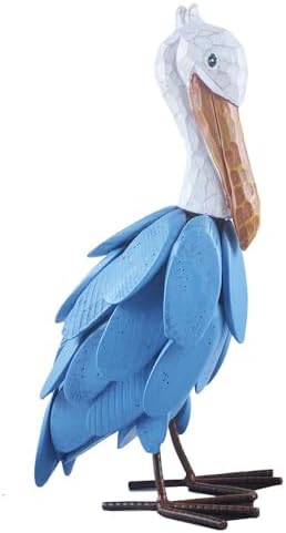 Pelican Statue Bird Sculpture Ornaments Wood Metal Crane Figurines Table Top for Living Room Bedroom Office Decoration… by YOUUGIOR