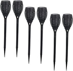AB Tools LED Flickering Flame Garden Solar Light Torch Waterproof Durable Outdoor 6pc - Image 4