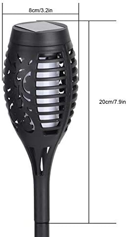 4 Pack Solar Torch Flickering Flame Light Outdoor Landscape Garden Yard Lamp - Image 3