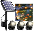 Solar Pond Lights, 3-in-1 Warm White Underwater Pond Lights, Smart Auto ON/Off Submersible LED Fountain Lights with 3-Brightness Modes, IP68 Waterproof for Pond, Garden, Patio, Pool, Waterfall Decor by CreationcomesfromlifeSrygeryproductsarebuiltontherealneedsofcustomers