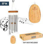 Woodstock Wind Chimes for Outside, Garden, Patio, Porch and Outdoor Decor (17") Gregorian Chimes Soprano Silver Wind Chime (GSS) - Image 3