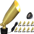 COLOER Die-cast Brass Landscape Spotlight 10-Pack, Copper Finish by COLOER