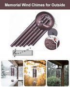 Personalized Cardinal Memorial Wind Chimes for Loss of Loved One Mom Dad - Image 5