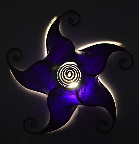 Moroccan Lamps & Sconces Handmade Leather Henna Lamp Medium Ceilling Chandlier Sconce - Image 2