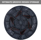 4Pcs Large Stepping Stones Outdoor Garden Walkway, Durable Plastic Pavers for Patio, Pathway, and Landscaping, Weatherproof Stepping Stones with Ground Stakes for Easy Installation (Round Grey) - Image 7