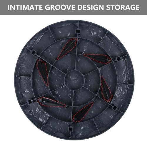 4Pcs Large Stepping Stones Outdoor Garden Walkway, Durable Plastic Pavers for Patio, Pathway, and Landscaping, Weatherproof Stepping Stones with Ground Stakes for Easy Installation (Round Grey) - Image 7