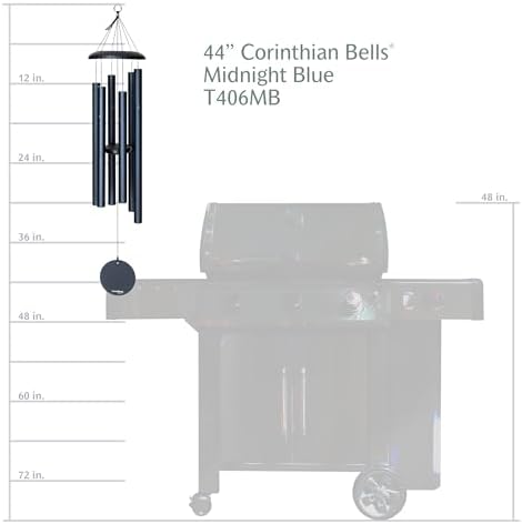 Corinthian Bells by Wind River – 44 inch Midnight Blue Wind Chime for Patio, Backyard, Garden, and Outdoor Decor (Aluminum Chime) Made in the USA - Image 6