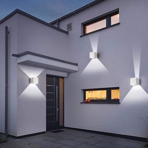 Outdoor Wall Lights 3CCT Adjustable, Up and Down Wall Sconce 4 Pack - Image 6
