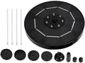 1 Set Solar Fountain Solar Pond Fountain Fish Bowl Decorations Pool Solar Pump Pond Pump Garden Fountain Pump Solar Water Fountain Pump Bird Fountain Pump Floating Pump Abs Outdoor by Unknown