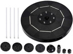 1 Set Solar Fountain Solar Pond Fountain Fish Bowl Decorations Pool Solar Pump Pond Pump Garden Fountain Pump Solar Water Fountain Pump Bird Fountain Pump Floating Pump Abs Outdoor by Unknown