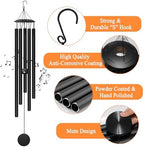 65" Extra Large Wind Chimes for Outside, Deep Tone Black - Image 3