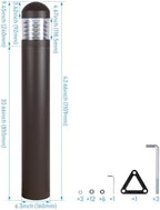 LEONLITE 3CCT LED Bollard Landscape Pathway Light, 43", Louvered - Image 6