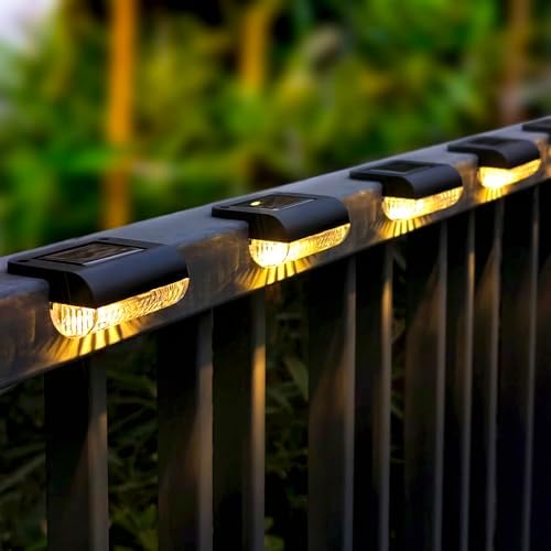 Mancra Solar Step Lights Outdoor, Solar Deck Lights Waterproof Outdoor Lighting for Patio Fence Stairs Post Railing Yard and Garden (Warm White, 16 Pack) - Image 2