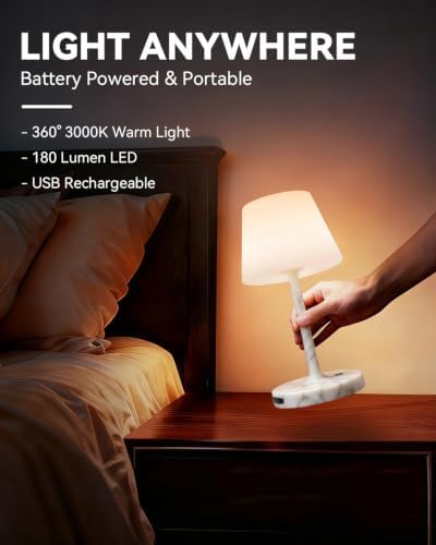SAIWEYA Outdoor Waterproof Shower Lamp, 5200mAh Rechargeable Bathroom Lamp - Image 3