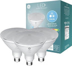 GE LED+ Color Changing PAR38 Outdoor LED Light Bulbs with Remote, 15 Watts, Outdoor Rated Floodlight (3 Pack) by Unknown
