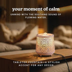 Homedics Indoor Relaxation Fountain with Light & Natural Sound (Pink) - Image 2