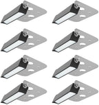 JESLED 8 Pack 4 inch Retaining Wall Lights, Low Voltage Landscape Lighting by JESLED
