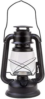 Farmhouse Rustic Accent Kerosene Dietz Electric Lantern Oil Lamp with Edison LED Bulb Black Matte Nightstand Table Lamps Antique Light Study Room 12 Inches Tall Cabin Kitchen Winery Restaurant Bar by 12vmonster