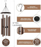 Retirement Wind Chimes, 32" Copper Aluminum, Modern Style, Adjustable, Outdoor Use - Image 5