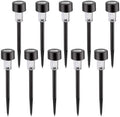 10pcs Solar Powered Ground Stake Garden Lights for Pathways by GOOHOCHY