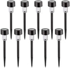10pcs Solar Powered Ground Stake Garden Lights for Pathways by GOOHOCHY