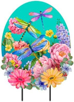 Briarwood Lane Spring Metal Art 26x16 Dragonfly Garden for Spring Metal Art by BriarwoodLane