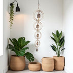 27" Metal Wind Chimes for Outside with 5 Tuned Bells – Rustic Gold Outdoor Garden Decor – Windchimes for Outdoors Yard Decorations Deep Tone Chimes – Garden Decor for Outside with Decorative Bells - Image 6