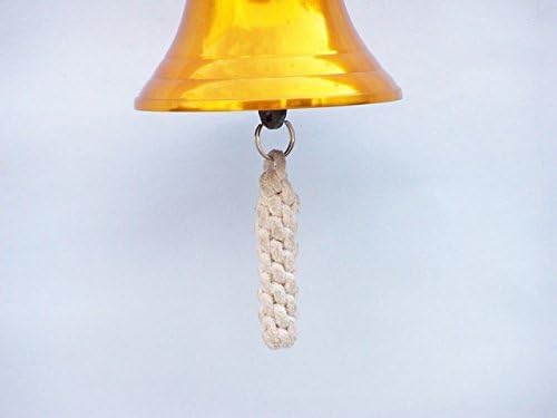 Hampton Nautical BL-2019-7BR-T Brass Plated Titanic Ship's Bell 9" - Nautical Decor - Nautical Home Decoration - Image 6