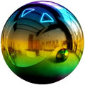 Stainless Steel Gazing Globe Mirror Ball, Garden Reflective Ball Decorations Outside House Decor Outdoor Decorations Mirror Polished Ball to Any Garden or Home (Colorful, Dia: 8 inch) by KOIUGAYK
