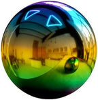 Stainless Steel Gazing Globe Mirror Ball, Garden Reflective Ball Decorations Outside House Decor Outdoor Decorations Mirror Polished Ball to Any Garden or Home (Colorful, Dia: 8 inch) by KOIUGAYK