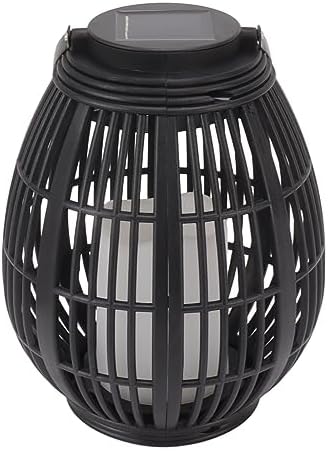 30in Solar Rattan Hanging Lantern for Patio Garden Decor - Image 2