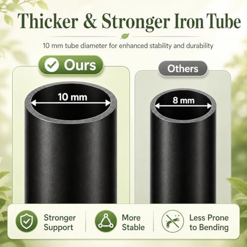 2 Pack 78.7" x 19.6" Iron Arch Decoration Garden Trellis, Metal Climbing Plant Trellis for Heavy Vines, Roses, Flowers, and Vegetables, Perfect for Gardens, Lawns. - Image 5