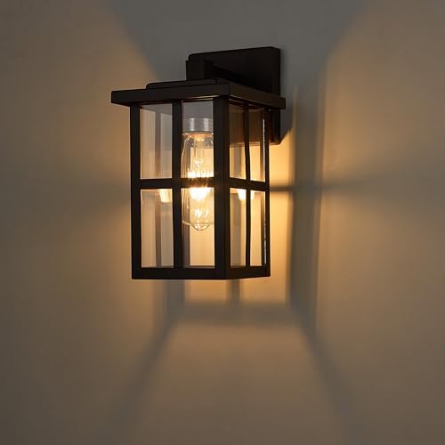 MICSIU 11" Bronze Farmhouse Outdoor Wall Light Fixture 1 Pack - Image 5